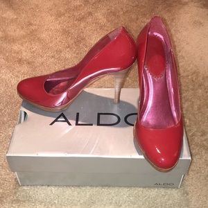 Aldo Red Catharine Heels